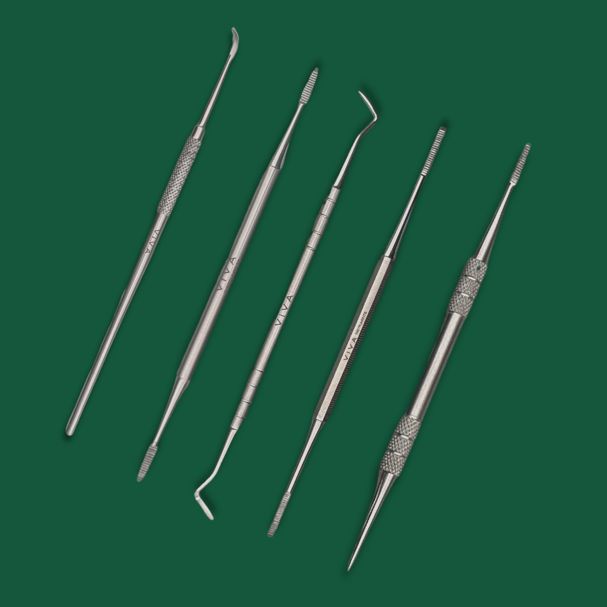 podiatry, chiropody and pedicure tools blacks file instruments 