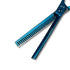 hair scissors set thinning cutting barber shears salon tools gold best quality blue colour - viva instruments 